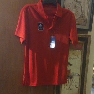 Izod Men’s Red Short-Sleeve Polo